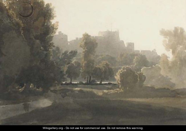 A view of Windsor Castle - (after) William Havell