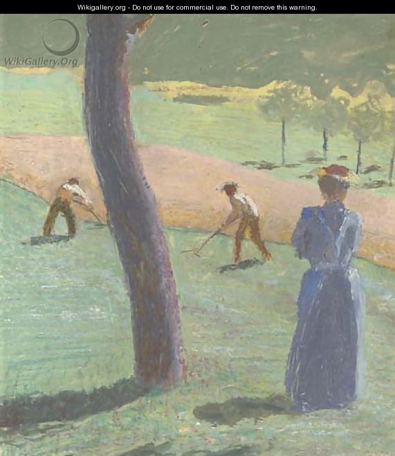 Arbeiter auf dem Feld bei Kandern - August Macke