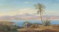 The Sicilian coast with Mount Etna in the distance - August Albert Zimmermann