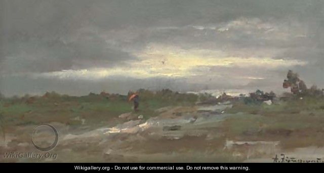 The approaching storm - August Albert Zimmermann