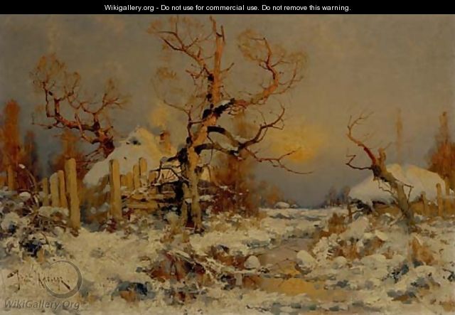 Winter Landscape - (after) Yulii Yulevich (Julius)