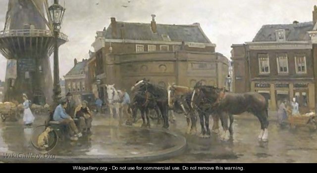 The meeting place - August Willem van Voorden