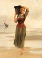 The fisherman's daughter - August Wilhelm Nikolaus Hagborg
