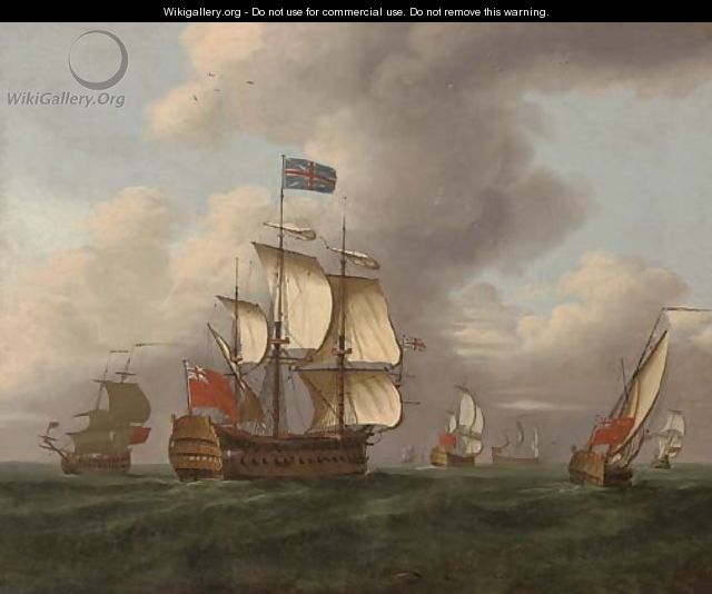 A Squadron of the Red at sea - (after) Samuel Scott