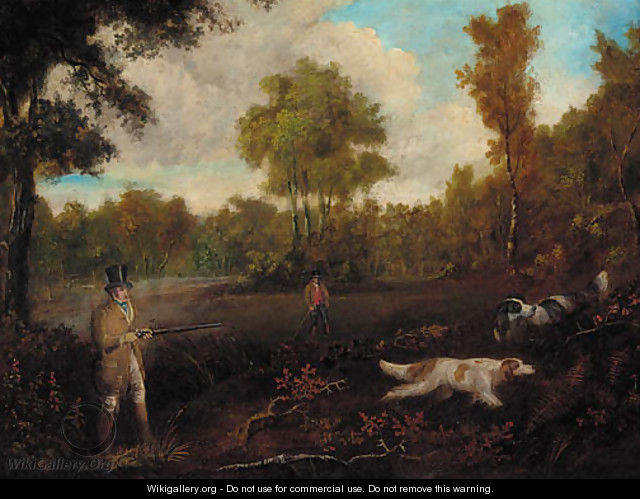 Two gentlemen shooting with their dogs - (after) Samuel John Egbert Jones