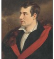 Portrait of the poet, George Gordon Byron, 6th Baron Byron (1788-1824) - (after) Samuel Drummond