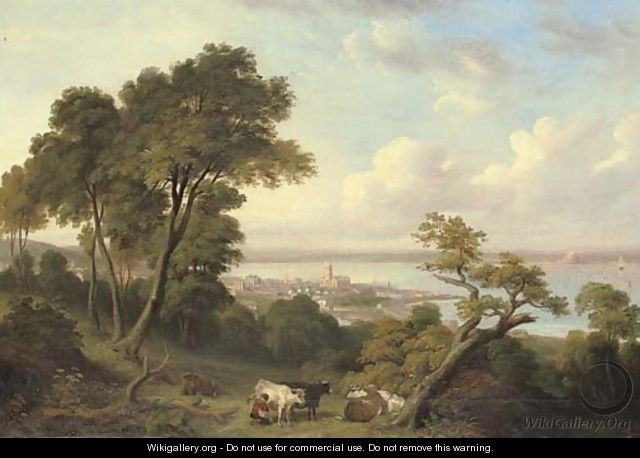 View of Penzance, Cornwal - (after) Richard Thomas Pentreath