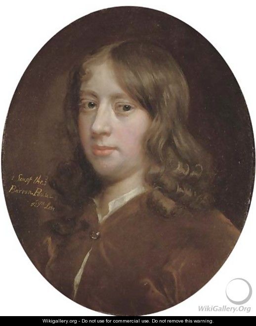 Portrait of John, 1st Earl Poulett (c.1668-1743), bust-length - (after) Sir Peter Lely
