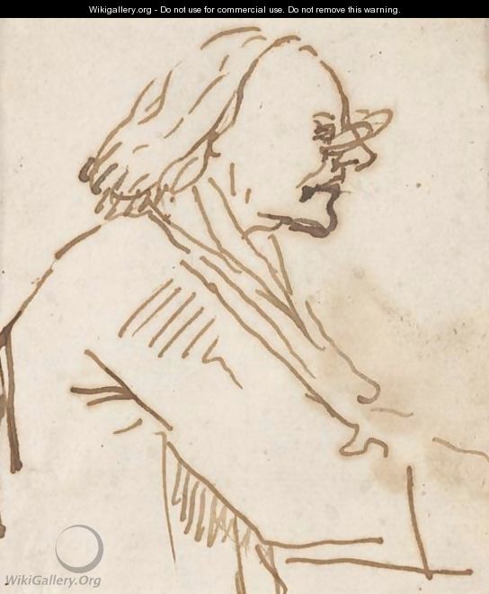 Caricature of a scholar - (after) Sebastiano Ricci
