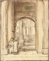 The Door of the Synagogue - (after) Samuel Van Hoogstraten