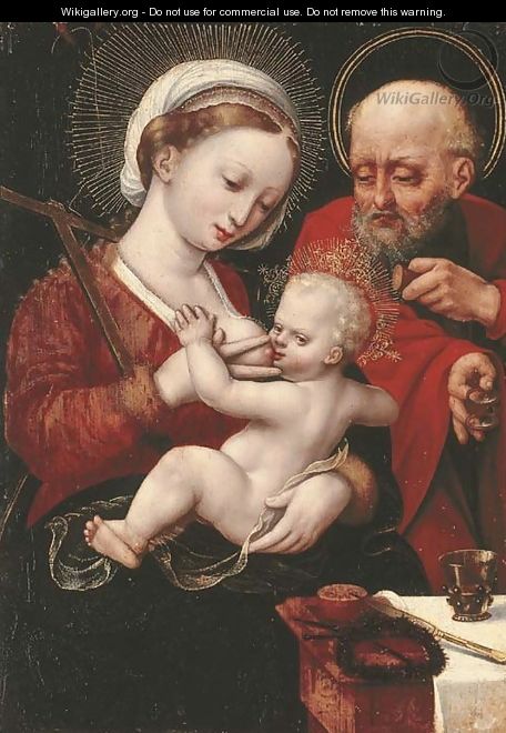 The Holy Family - (after) The Master Of The Parrot