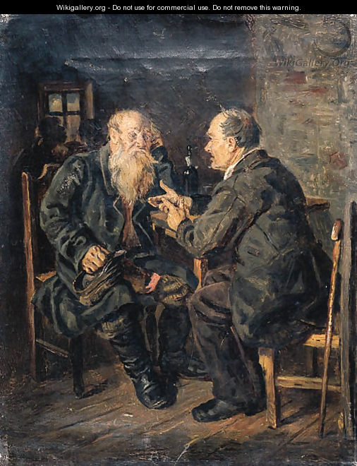 Conversation - (after) Vladimir Egorovic Makovsky