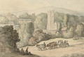 A leisurely afternoon by the village church - (after) Rowlandson, Thomas