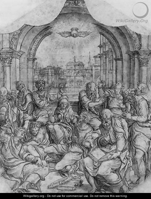 Pentecost - (after) Pieter Coecke Van Aelst