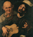 A guitar player and an old man attending - (after) Pietro Paolini