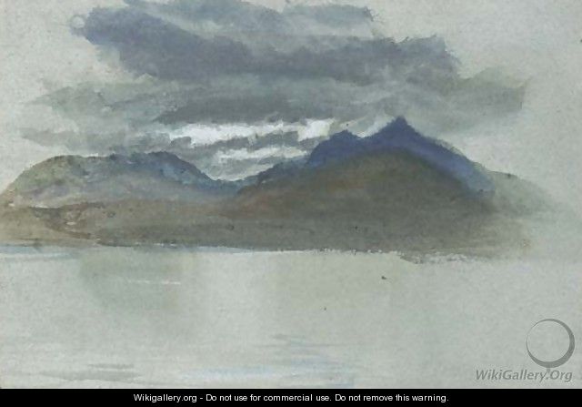 A lakeland landscape - (after) John Ruskin