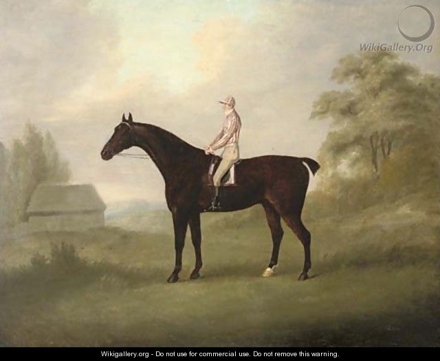 A racehorse with jockey up - (after) John Nost Sartorius