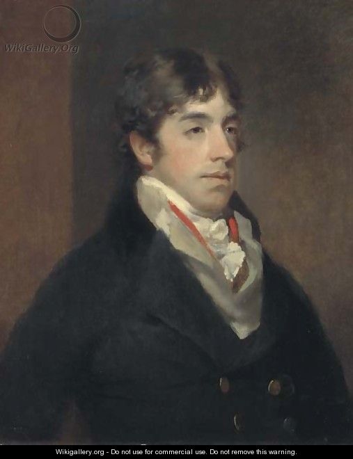 Portrait of a gentleman - (after) John James Masquerier