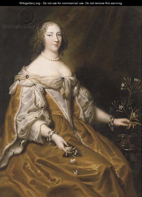 Portrait of a lady - (after) Justus Van Egmont