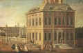 View of Ranelagh House and Gardens, and the Chelsea Hospital, with figures walking in the foreground - (after) Joseph Nickolls