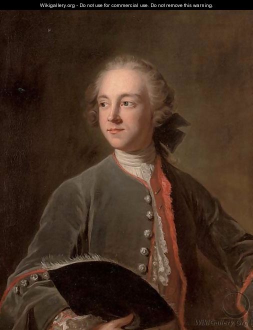 Portrait of Francis Greville, 1st Earl of Warwick (1719-1773) - (after) Louis Tocque