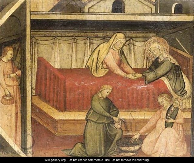 The Nativity of the Virgin - (after) Lorenzo Di Niccolo Gerin