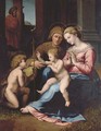 The Holy Family with the Infant Saint John the Baptist and Saint Elizabeth - (after) Leonardo Da Pistoia
