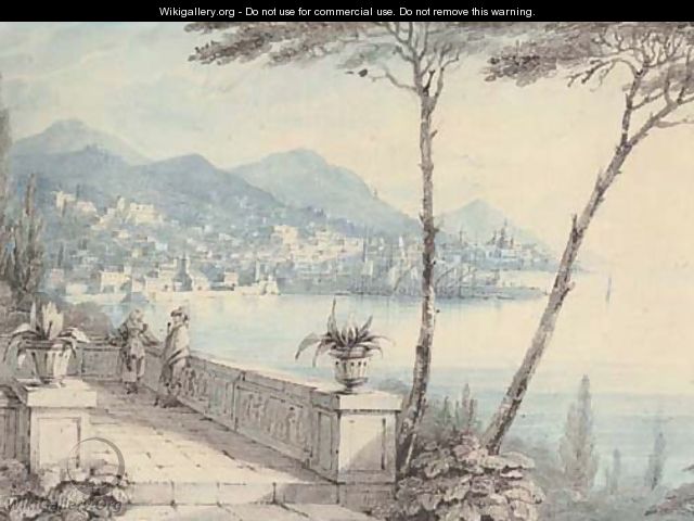 Genoa from the Villa Durazzo - (after) Caroline Lucy Scott