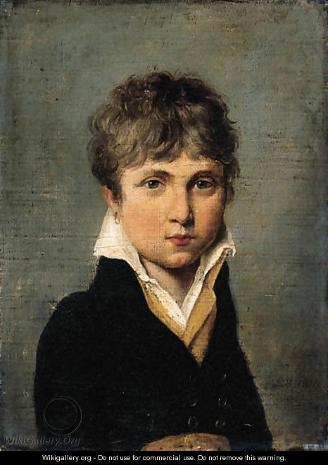 Portrait of a young man - (after) Louis Leopold Boilly
