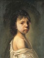 Portrait of a boy in a white shirt - (after) Jan De Bray