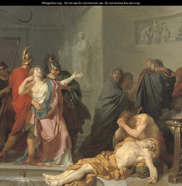 The Death of Seneca - (after) Jean Charles Nicaise Perrin