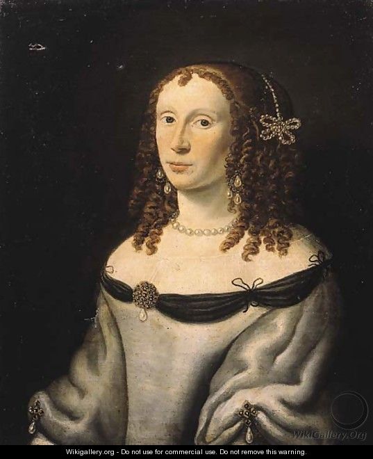 Portrait of Catherina Elisabeth van Soeteren - (after) Jan Van Rossum