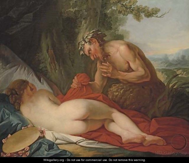 Jupiter and Antiope - (after) Jean-Simon Berthelemy