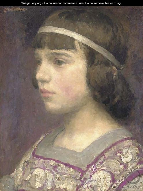 Portrait of a girl - (after) Jean-Michel Moreau