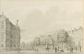 Figures on the Nieuwezijds Voorburgwal, Amsterdam - (after) Johannes Schouten