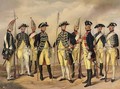 The Prussian Military in circa 1786 Soldiers of the Infantry and Artillery - (after) Gustav Schwartz Or Schwarz
