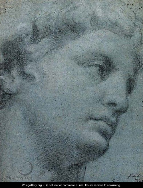A study of a head after the antique - (after) Guido Reni