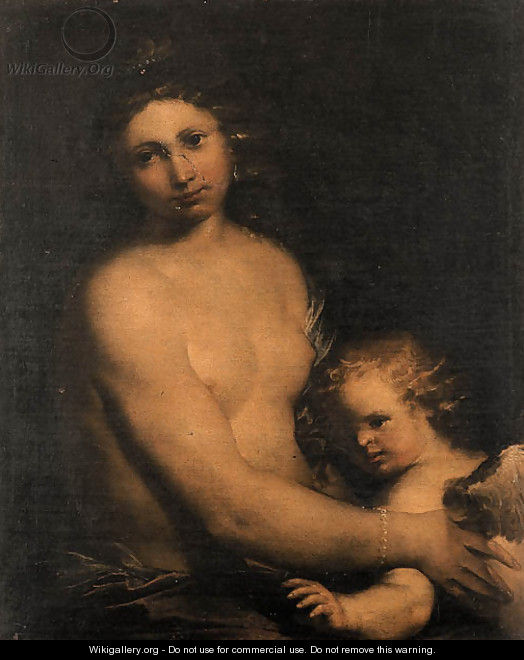 Venus and Cupid - (after) Girolamo Forabosco