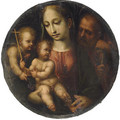 The Holy Family with the Infant Saint John the Baptist - (after) Girolamo Del Pacchia