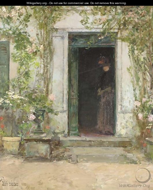 In the Doorway - Childe Hassam