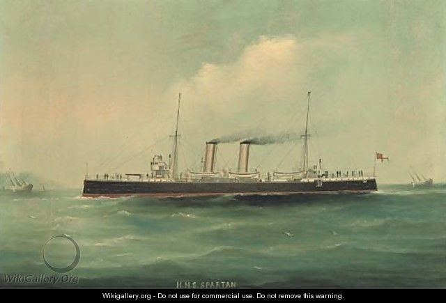 H.M.S. Spartan in Chinese waters - Cambodian School
