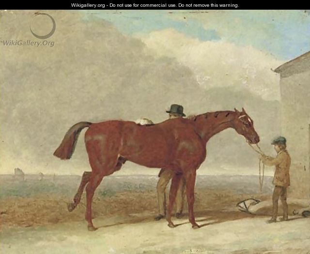 Epsom Downs, before the race - (after) Cooper, Abraham