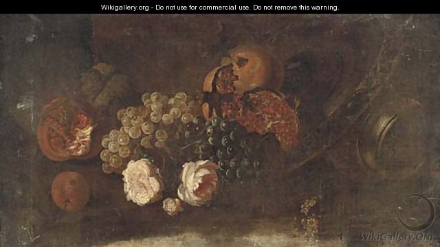 Grapes on the vine - (after) Abraham Brueghel