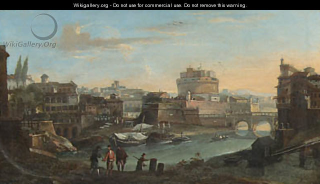 Rome the Tiber with the Castel Sant