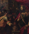 Mucius Scaevola showing his intrepidity before King Porsena - (after) Adam Van Noort