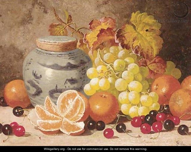 Oranges, cherries, grapes, and a ginger jar - Charles Thomas Bale