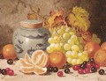 Oranges, cherries, grapes, and a ginger jar - Charles Thomas Bale
