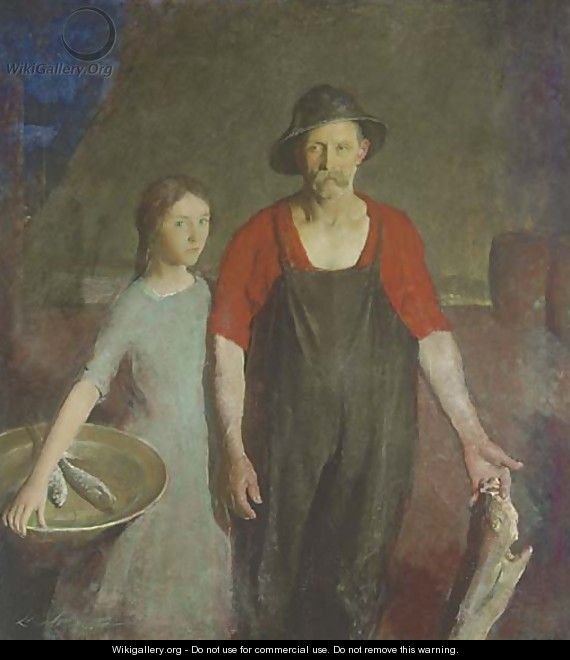Fisherman and his Daughter - Charles Webster Hawthorne