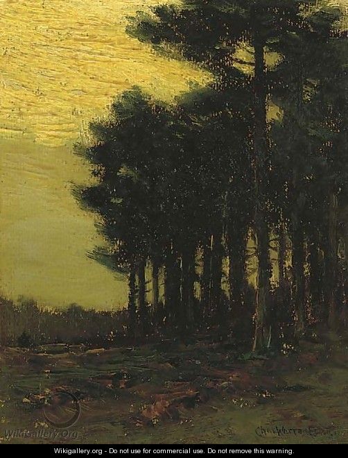 A Stand of Trees at Dusk - Charles Harry Eaton
