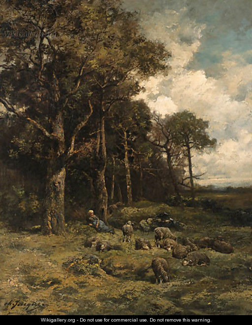 La bergre - Charles Émile Jacque